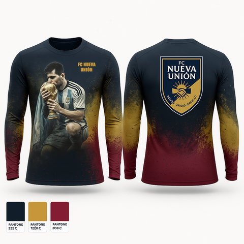 Long Sleeve Performance Shirt, FC Nueva Unión, Men's Soccer, Teamtime, Team time, sublimation, custom sports apparel, team uniforms, spirit wear, spiritwear, sports uniforms, custom shirts, team store, custom team store, fundraiser sports, apparel fundraiser