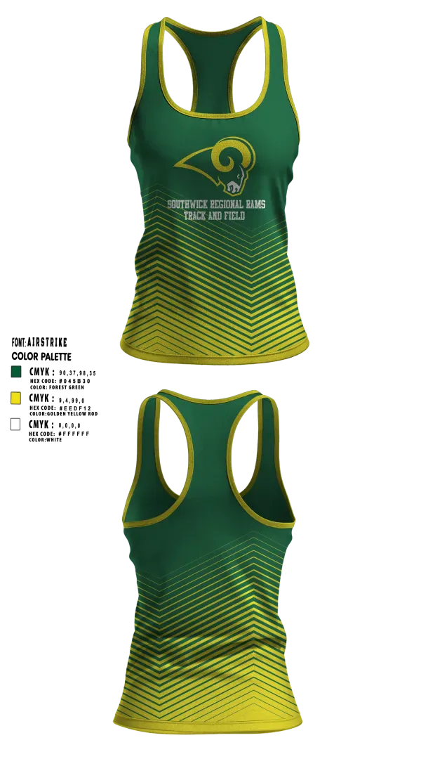 Womens Track Singlet, Southwick Regional Rams, Track & Field, Teamtime, Team time, sublimation, custom sports apparel, team uniforms, spirit wear, spiritwear, sports uniforms, custom shirts, team store, custom team store, fundraiser sports, apparel fundraiser