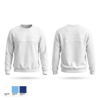 Crew Neck Sweatshirt, Shoreline Breakers 12u Royal, Softball, Teamtime, Team time, sublimation, custom sports apparel, team uniforms, spirit wear, spiritwear, sports uniforms, custom shirts, team store, custom team store, fundraiser sports, apparel fundraiser