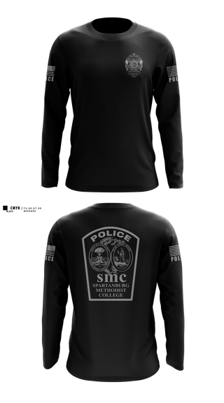 Long Sleeve Performance Shirt, Spartanburg Methodist College Police, Police, Teamtime, Team time, sublimation, custom sports apparel, team uniforms, spirit wear, spiritwear, sports uniforms, custom shirts, team store, custom team store, fundraiser sports, apparel fundraiser