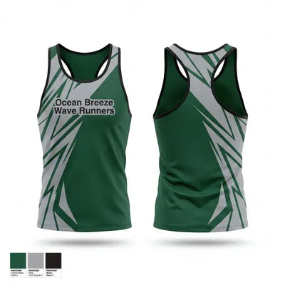 Ocean Breeze Wave Runners 62388964 Men's Track Singlet - 1