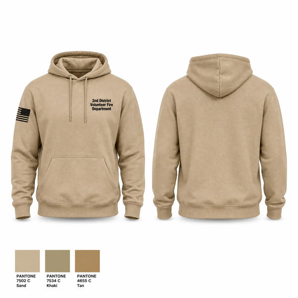 Hoodie, 2nd District Volunteer Fire Department, Fire Department, Teamtime, Team time, sublimation, custom sports apparel, team uniforms, spirit wear, spiritwear, sports uniforms, custom shirts, team store, custom team store, fundraiser sports, apparel fundraiser