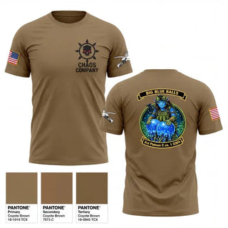 Old School Cotton Feel Shirt, C. Co. 1-120 3rd PLT, Army, Teamtime, Team time, sublimation, custom sports apparel, team uniforms, spirit wear, spiritwear, sports uniforms, custom shirts, team store, custom team store, fundraiser sports, apparel fundraiser