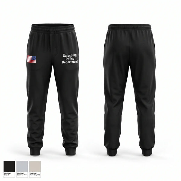 Sweatpants, Galesburg Police Department, Police, Teamtime, Team time, sublimation, custom sports apparel, team uniforms, spirit wear, spiritwear, sports uniforms, custom shirts, team store, custom team store, fundraiser sports, apparel fundraiser