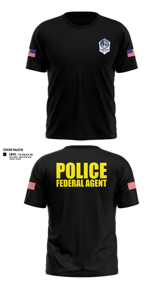 Old School Cotton Feel Shirt, IRS-CI, Police, Teamtime, Team time, sublimation, custom sports apparel, team uniforms, spirit wear, spiritwear, sports uniforms, custom shirts, team store, custom team store, fundraiser sports, apparel fundraiser