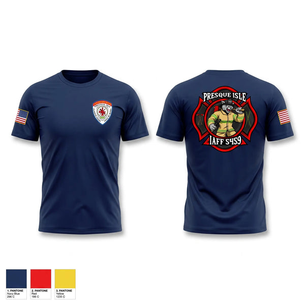 Short Sleeve Performance Shirt, Presque Isle Fire Department, Fire Department, Teamtime, Team time, sublimation, custom sports apparel, team uniforms, spirit wear, spiritwear, sports uniforms, custom shirts, team store, custom team store, fundraiser sports, apparel fundraiser