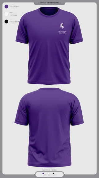 Short Sleeve Performance Shirt, Belle Fourche Volleyball, Women's Volleyball, Teamtime, Team time, sublimation, custom sports apparel, team uniforms, spirit wear, spiritwear, sports uniforms, custom shirts, team store, custom team store, fundraiser sports, apparel fundraiser