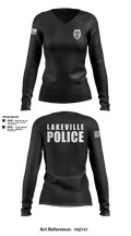 Lakeville Police Department 60717822 Women's Long Sleeve V-neck Shirt - 2