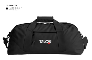 Duffle Bag, Talos Security, , Teamtime, Team time, sublimation, custom sports apparel, team uniforms, spirit wear, spiritwear, sports uniforms, custom shirts, team store, custom team store, fundraiser sports, apparel fundraiser