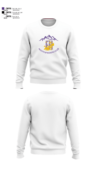 Crew Neck Sweatshirt, FHHS Mountaineering Club, Women's Volleyball, Teamtime, Team time, sublimation, custom sports apparel, team uniforms, spirit wear, spiritwear, sports uniforms, custom shirts, team store, custom team store, fundraiser sports, apparel fundraiser