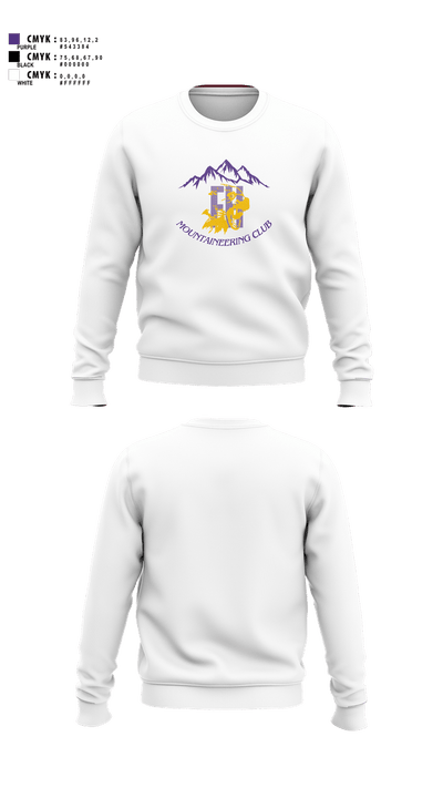 FHHS Mountaineering Club 71635730 Crew Neck Sweatshirt - 4