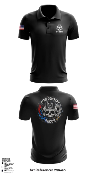 Short Sleeve Performance Polo, ECHO COMPANY, 3-60TH IN, Army, Teamtime, Team time, sublimation, custom sports apparel, team uniforms, spirit wear, spiritwear, sports uniforms, custom shirts, team store, custom team store, fundraiser sports, apparel fundraiser