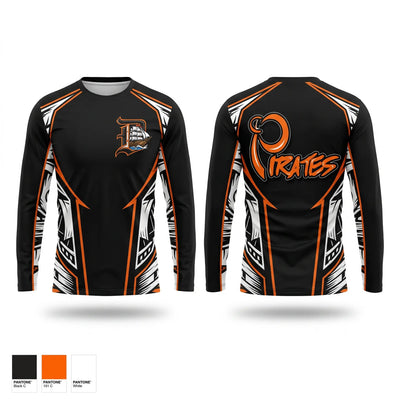 A.C. DAVIS PIRATES Long Sleeve Performance Shirt - 1