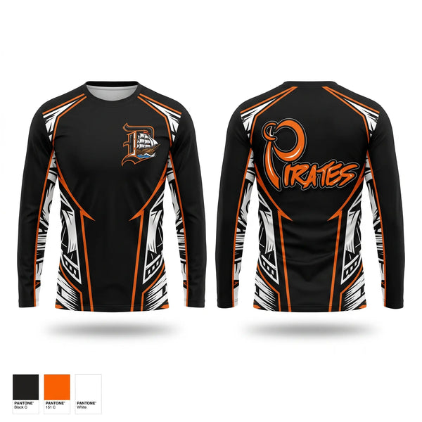 Long Sleeve Performance Shirt, A.C. DAVIS PIRATES, , Teamtime, Team time, sublimation, custom sports apparel, team uniforms, spirit wear, spiritwear, sports uniforms, custom shirts, team store, custom team store, fundraiser sports, apparel fundraiser