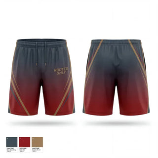 Athletic Shorts With Pockets, ROOTED, Baseball, Teamtime, Team time, sublimation, custom sports apparel, team uniforms, spirit wear, spiritwear, sports uniforms, custom shirts, team store, custom team store, fundraiser sports, apparel fundraiser