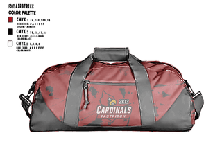 Duffle Bag, Lady Cardinals 2K13, Softball, Teamtime, Team time, sublimation, custom sports apparel, team uniforms, spirit wear, spiritwear, sports uniforms, custom shirts, team store, custom team store, fundraiser sports, apparel fundraiser