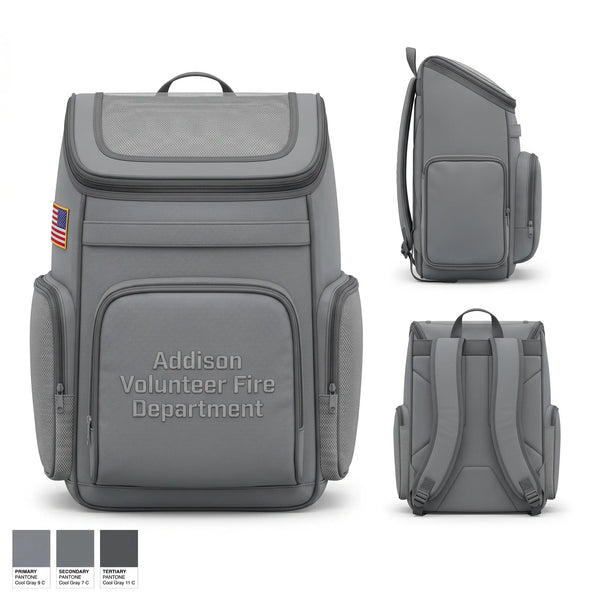 Gear Bag, Addison Volunteer Fire Department, Fire Department, Teamtime, Team time, sublimation, custom sports apparel, team uniforms, spirit wear, spiritwear, sports uniforms, custom shirts, team store, custom team store, fundraiser sports, apparel fundraiser