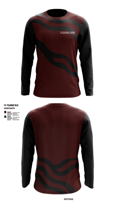 Vallejo Aces 62124869 Long Sleeve Performance Shirt 1