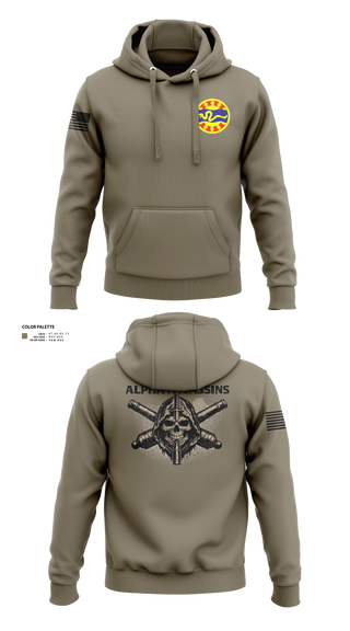 Hoodie, 1-148 FA A Btry, National Guard, Teamtime, Team time, sublimation, custom sports apparel, team uniforms, spirit wear, spiritwear, sports uniforms, custom shirts, team store, custom team store, fundraiser sports, apparel fundraiser