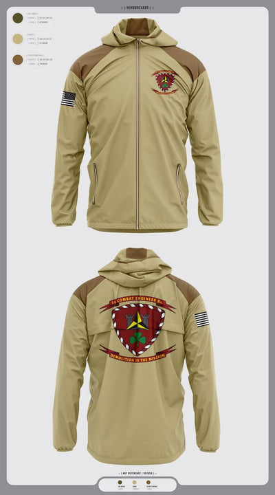 3d Combat Engineer Battalion 88033751 Windbreaker - 2