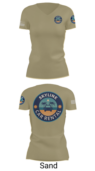 Womens Short Sleeve Vneck Shirt, Skyline Car Rental, Men's Basketball, Teamtime, Team time, sublimation, custom sports apparel, team uniforms, spirit wear, spiritwear, sports uniforms, custom shirts, team store, custom team store, fundraiser sports, apparel fundraiser