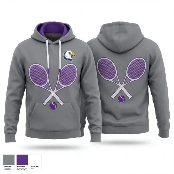 Hoodie, Albion Purple Eagles, Tennis, Teamtime, Team time, sublimation, custom sports apparel, team uniforms, spirit wear, spiritwear, sports uniforms, custom shirts, team store, custom team store, fundraiser sports, apparel fundraiser
