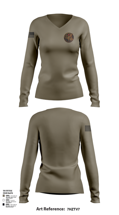 Tripler Kilape 11149375 Women's Long Sleeve V-neck Shirt - 101