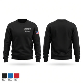 Crew Neck Sweatshirt, OhioHealth Protective Services, Police, Teamtime, Team time, sublimation, custom sports apparel, team uniforms, spirit wear, spiritwear, sports uniforms, custom shirts, team store, custom team store, fundraiser sports, apparel fundraiser