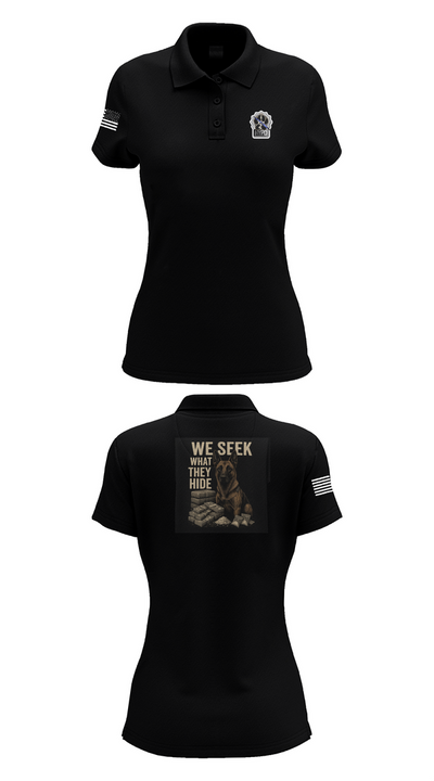 Narcotics K9 63808896 Women's Short Sleeve Performance Polo  - 33