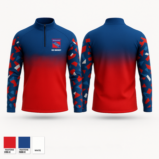 Quarter Zip Jacket, Iroquois Alden Ice Hockey, Ice Hockey, Teamtime, Team time, sublimation, custom sports apparel, team uniforms, spirit wear, spiritwear, sports uniforms, custom shirts, team store, custom team store, fundraiser sports, apparel fundraiser