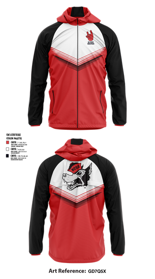 Windbreaker, Nc state Wolfpack, , Teamtime, Team time, sublimation, custom sports apparel, team uniforms, spirit wear, spiritwear, sports uniforms, custom shirts, team store, custom team store, fundraiser sports, apparel fundraiser