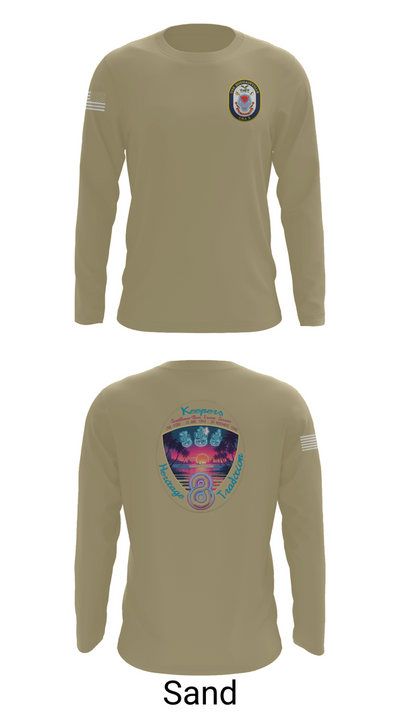 USS Bougainville CPO 89131174 Long Sleeve Performance Shirt 82