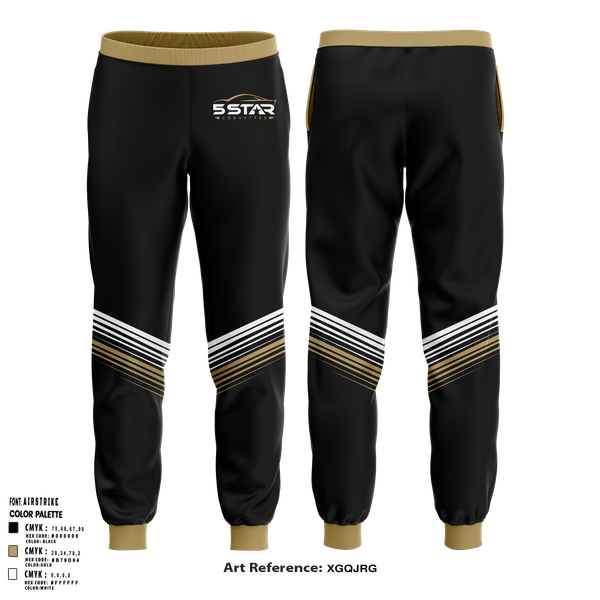 Joggers, 5 Star Corvettes, , Teamtime, Team time, sublimation, custom sports apparel, team uniforms, spirit wear, spiritwear, sports uniforms, custom shirts, team store, custom team store, fundraiser sports, apparel fundraiser