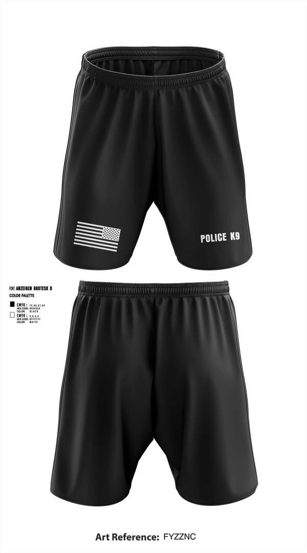 Athletic Shorts With Pockets, POLICE K9, , Teamtime, Team time, sublimation, custom sports apparel, team uniforms, spirit wear, spiritwear, sports uniforms, custom shirts, team store, custom team store, fundraiser sports, apparel fundraiser