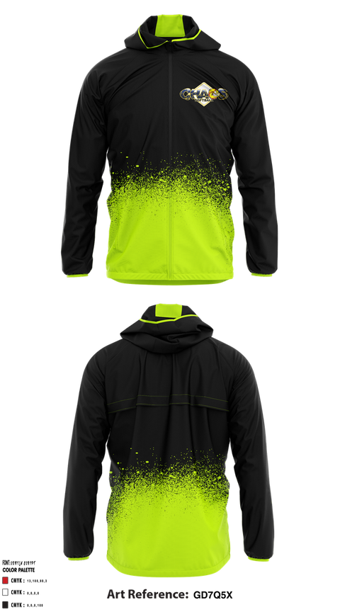 Windbreaker, Chaos, Softball, Teamtime, Team time, sublimation, custom sports apparel, team uniforms, spirit wear, spiritwear, sports uniforms, custom shirts, team store, custom team store, fundraiser sports, apparel fundraiser