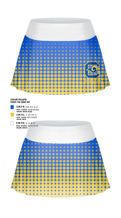 Chesterfield High Cheer 74299709 Skort - 2