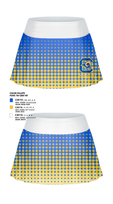 Skort, Chesterfield High Cheer, Cheer, Teamtime, Team time, sublimation, custom sports apparel, team uniforms, spirit wear, spiritwear, sports uniforms, custom shirts, team store, custom team store, fundraiser sports, apparel fundraiser