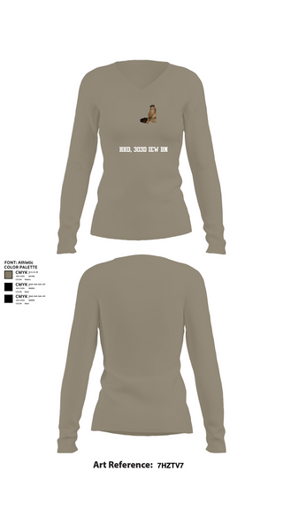 Womens Long Sleeve Vneck Shirt, HHD, 303d iew bn, , Teamtime, Team time, sublimation, custom sports apparel, team uniforms, spirit wear, spiritwear, sports uniforms, custom shirts, team store, custom team store, fundraiser sports, apparel fundraiser
