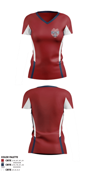 Womens Short Sleeve Vneck Shirt, Liberty Bells, Women's Soccer, Teamtime, Team time, sublimation, custom sports apparel, team uniforms, spirit wear, spiritwear, sports uniforms, custom shirts, team store, custom team store, fundraiser sports, apparel fundraiser