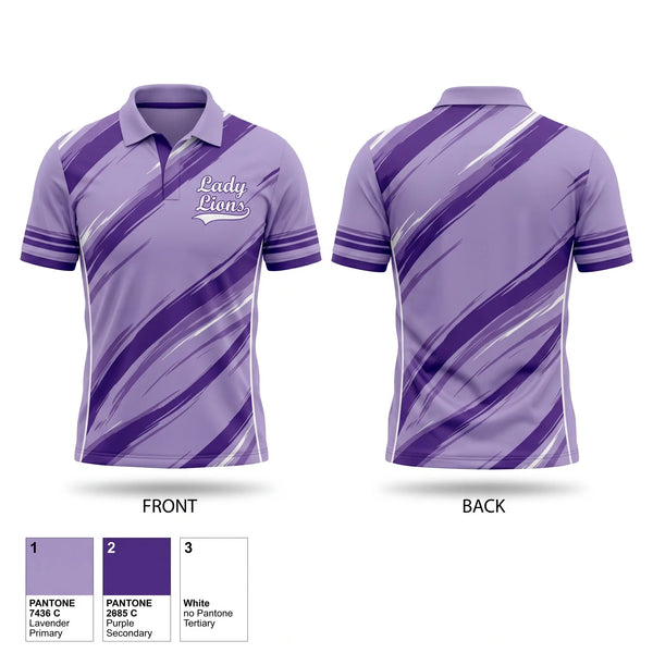 Short Sleeve Performance Polo, Lady Lions, Softball, Teamtime, Team time, sublimation, custom sports apparel, team uniforms, spirit wear, spiritwear, sports uniforms, custom shirts, team store, custom team store, fundraiser sports, apparel fundraiser