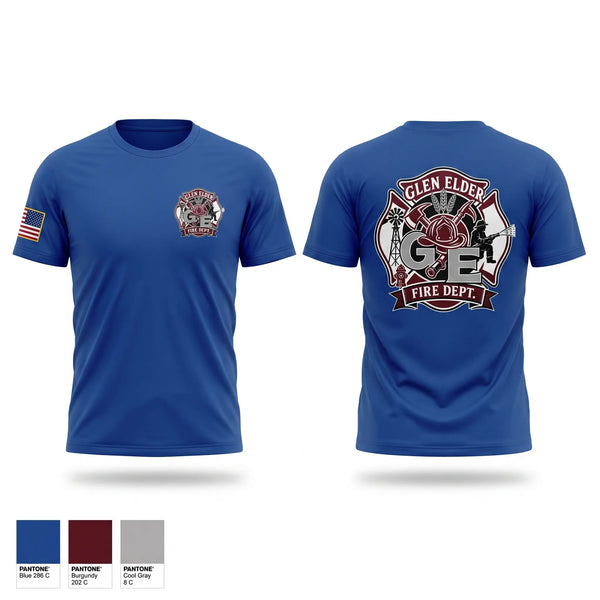 Short Sleeve Performance Shirt, Glen Elder Fire Department, Fire Department, Teamtime, Team time, sublimation, custom sports apparel, team uniforms, spirit wear, spiritwear, sports uniforms, custom shirts, team store, custom team store, fundraiser sports, apparel fundraiser