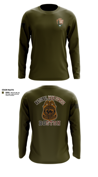 Long Sleeve Performance Shirt, National Park Rangers, Police, Teamtime, Team time, sublimation, custom sports apparel, team uniforms, spirit wear, spiritwear, sports uniforms, custom shirts, team store, custom team store, fundraiser sports, apparel fundraiser
