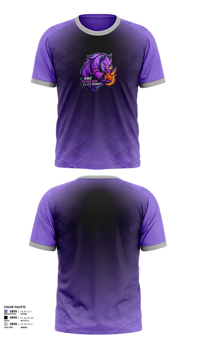 RBC Renegade Elite Rhinos 40669574 Short Sleeve Performance Shirt - 1