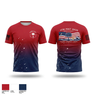 VFW post 10420 Short Sleeve Performance Shirt - 1