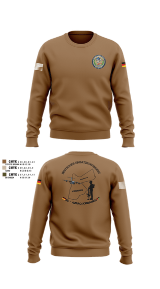 Crew Neck Sweatshirt, DEU EinsKtgt CD/CBI, , Teamtime, Team time, sublimation, custom sports apparel, team uniforms, spirit wear, spiritwear, sports uniforms, custom shirts, team store, custom team store, fundraiser sports, apparel fundraiser