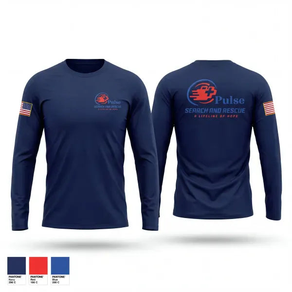 Long Sleeve Performance Shirt, Pulse, EMS/EMT, Teamtime, Team time, sublimation, custom sports apparel, team uniforms, spirit wear, spiritwear, sports uniforms, custom shirts, team store, custom team store, fundraiser sports, apparel fundraiser