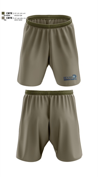 Athletic Shorts With Pockets, Bexar County Democratic Party, , Teamtime, Team time, sublimation, custom sports apparel, team uniforms, spirit wear, spiritwear, sports uniforms, custom shirts, team store, custom team store, fundraiser sports, apparel fundraiser