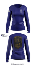 Capitol Heights Police Dept. 66075922 Women's Long Sleeve V-neck Shirt - 15