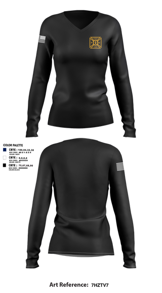 Womens Long Sleeve Vneck Shirt, Averill Park - Sand Lake Fire Department, Fire Department, Teamtime, Team time, sublimation, custom sports apparel, team uniforms, spirit wear, spiritwear, sports uniforms, custom shirts, team store, custom team store, fundraiser sports, apparel fundraiser
