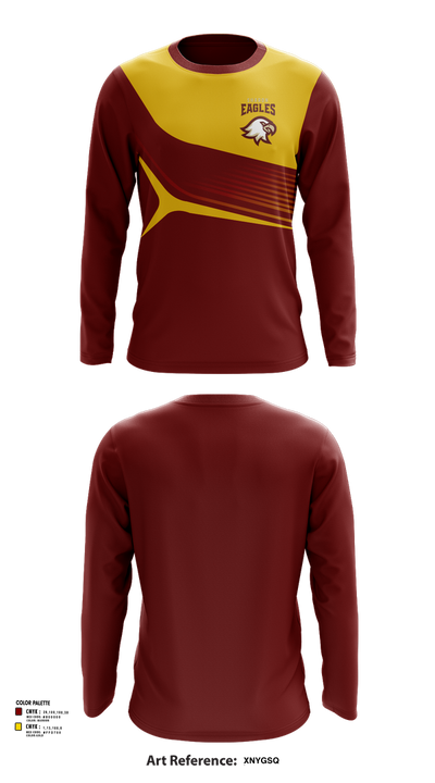 Sharon Eagles Cross Country 36520134 Long Sleeve Performance Shirt 1